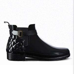 HUNTER Short Black Rain Boots~ 8~ NEW